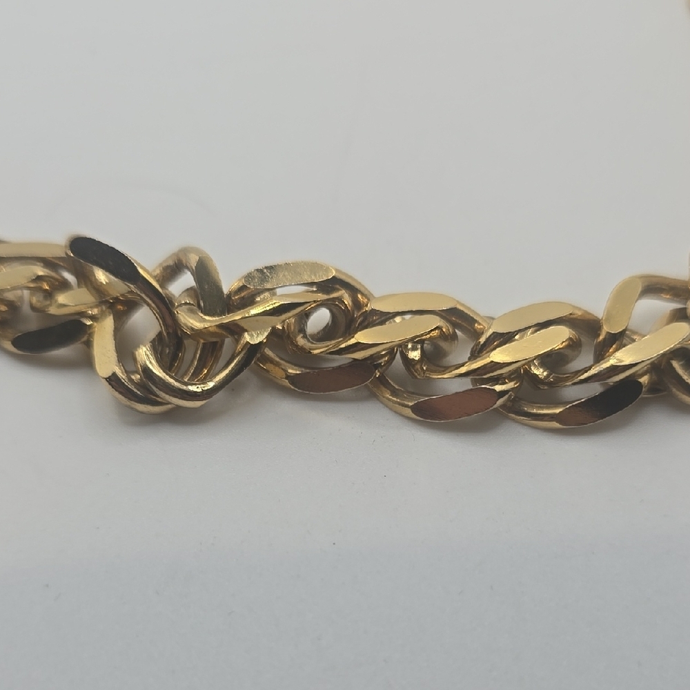 Givenchy Vintage Double Cubin Gold Chain Necklace 80's - Picture 4 of 5